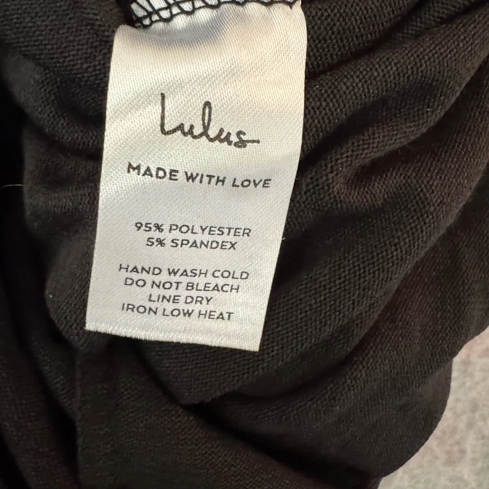 Lulus Scoop Neck Jumpsuit Black L